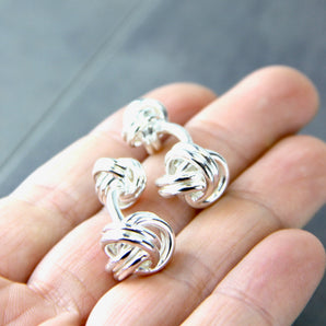 Sterling Silver Knot Cufflinks