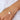 Delicate Pearl Chain Bracelet on model's wrist