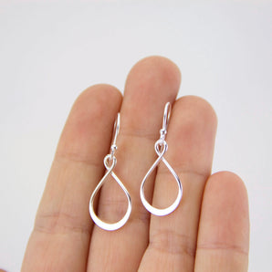 Silver Infinity Knot Earrings