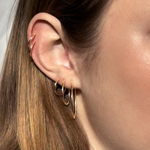 Small, Medium, and Large Gold Filled  Hoop Earrings