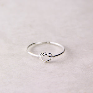 Sterling Silver Skinny Knot Ring