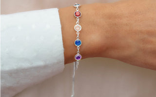 elegant birthstone bracelet