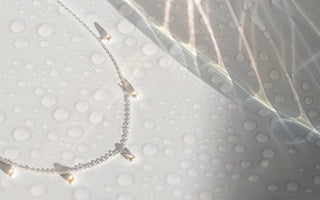 Pearl Droplet Silver Necklace