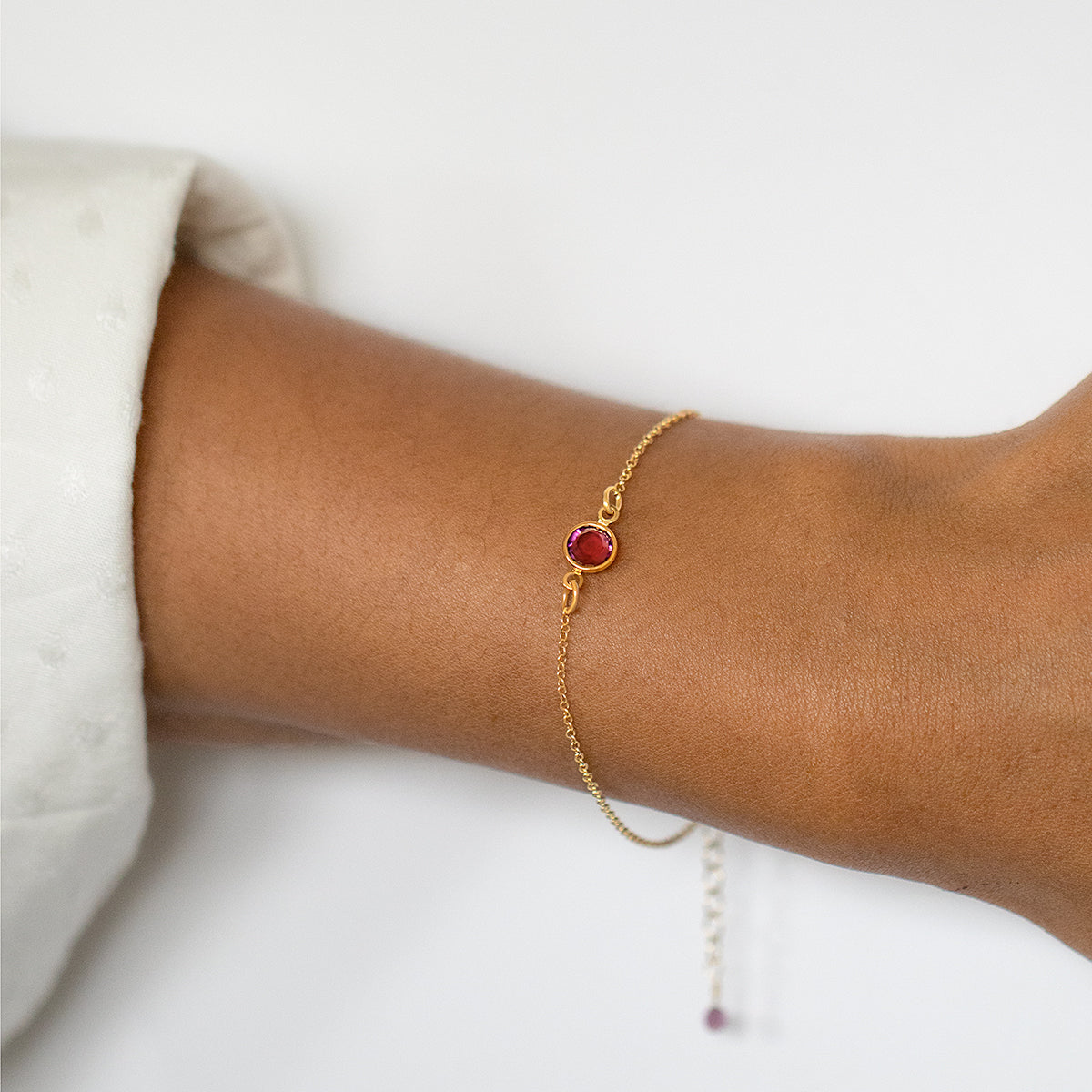 Gold Filled Personalised Birthstone Bracelet - Gaamaa
