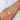 Delicate Pearl Chain Bracelet on model's wrist
