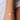 Model wearing Pearl and chain bracelet
