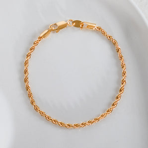 Close up view Rope Chain Bracelet