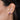 Amethyst Teardrop Stud Earrings on model's ear