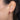 Model wearing garnet earrings
