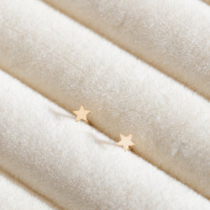 Tiny Gold Filled Star Stud Earrings